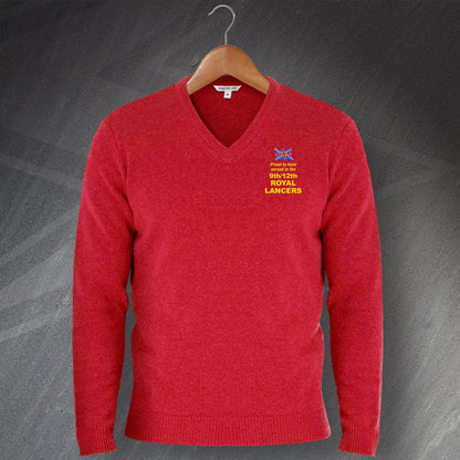 9th/12th Royal Lancers V-Neck Jumper