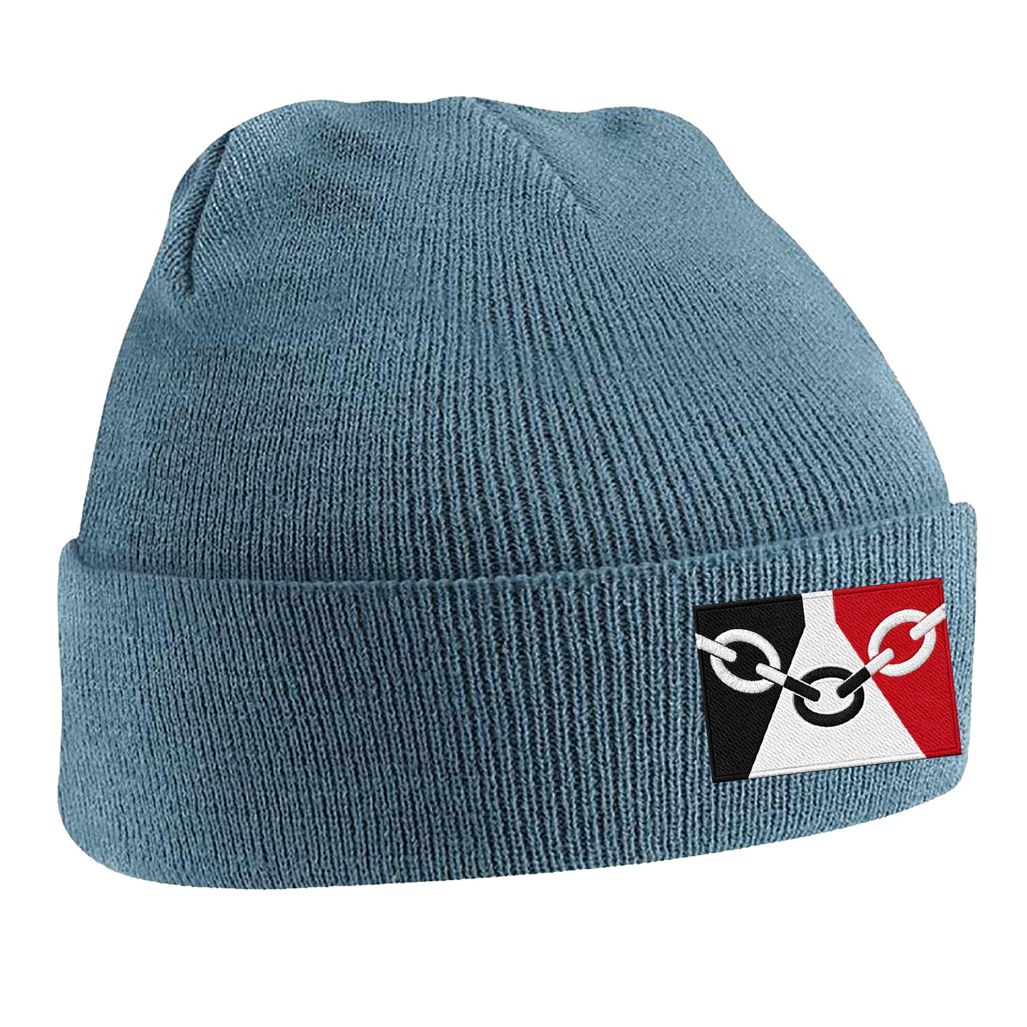 Black Country Flag Embroidered Beanie Hat