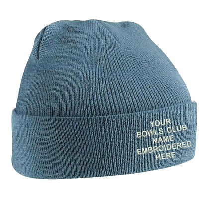 Personalised Bowls Club Beanie Hat