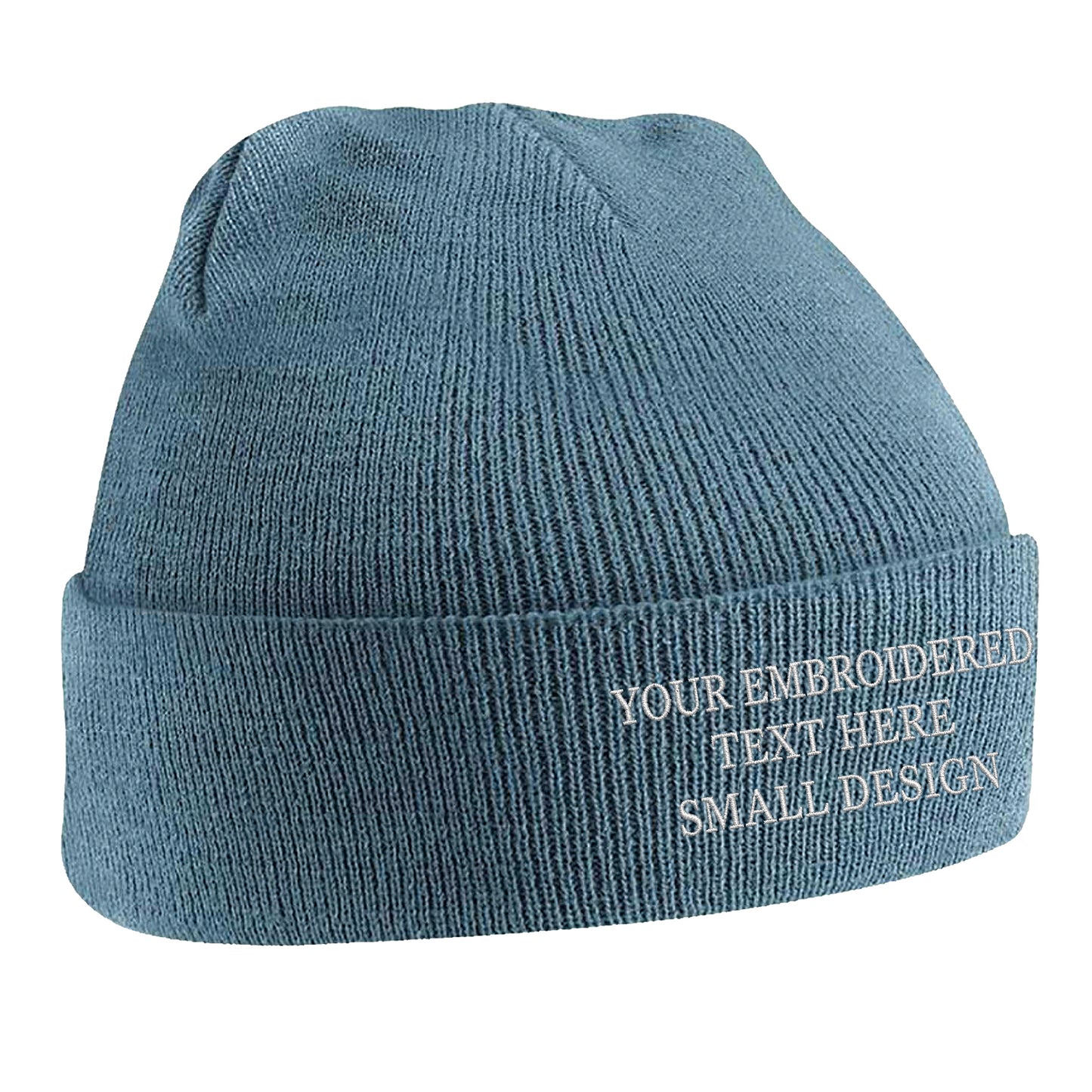 Personalised Custom Small Text Beanie Hat