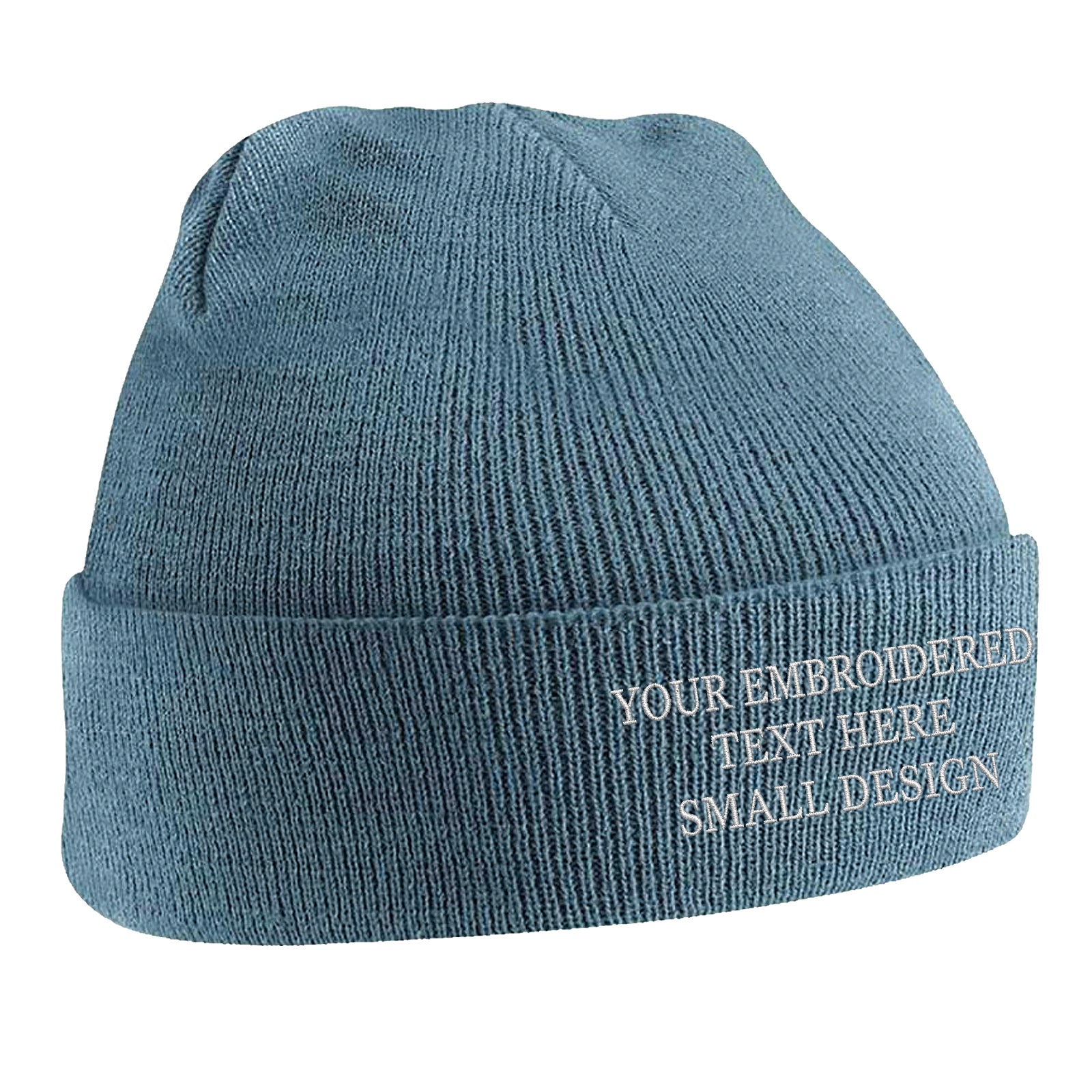 Personalised Custom Small Text Beanie Hat