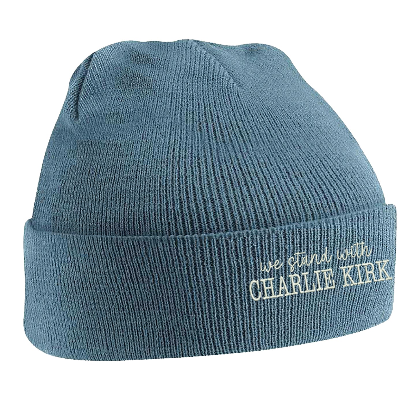 We Stand With Charlie Kirk Beanie Hat