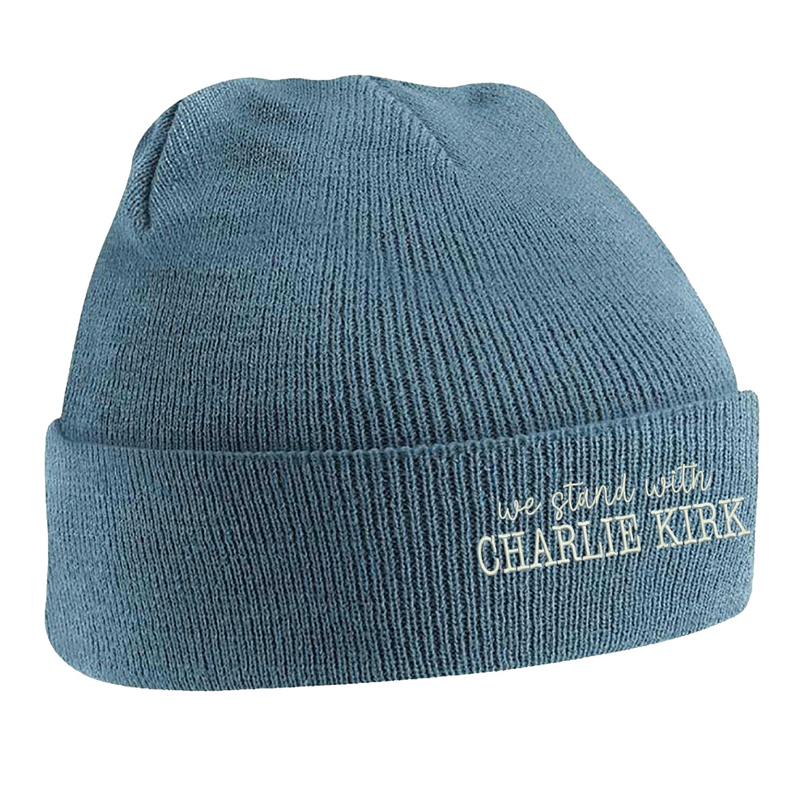 We Stand With Charlie Kirk Beanie Hat
