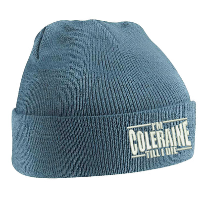 I am Coleraine Embroidered Beanie Hat