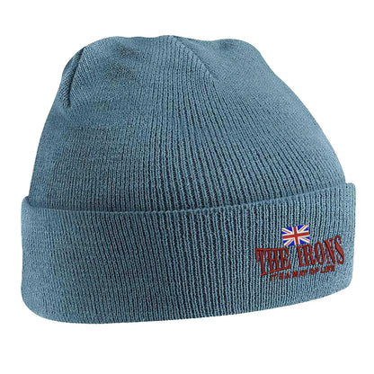 The Irons It's Way of Life Union Jack Embroidered Beanie Hat