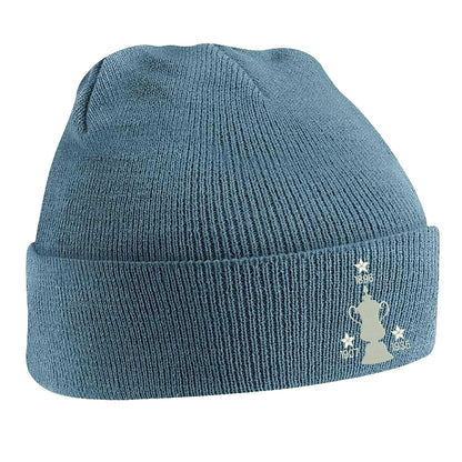Retro Sheff Wed Three Time Cup Winners Embroidered Beanie Hat