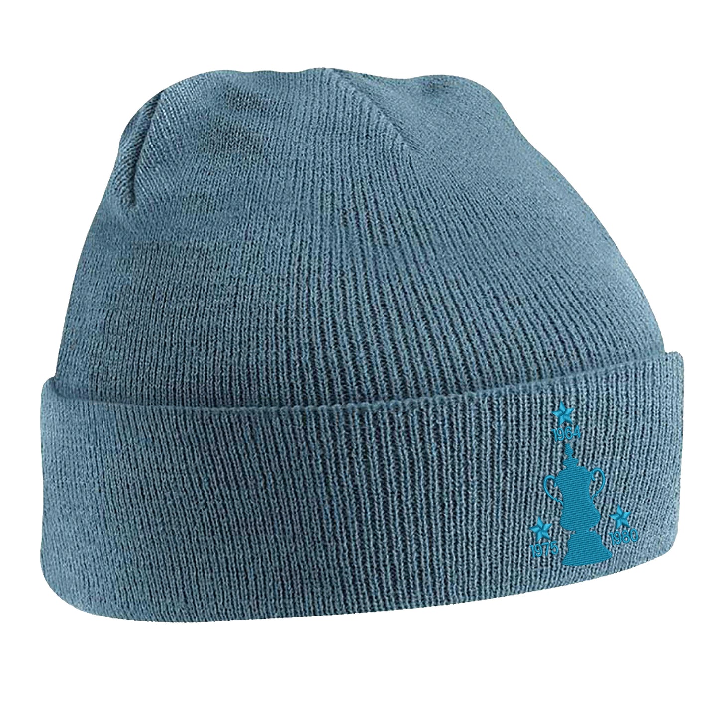 Retro West Ham Three Time Cup Winners Embroidered Beanie Hat