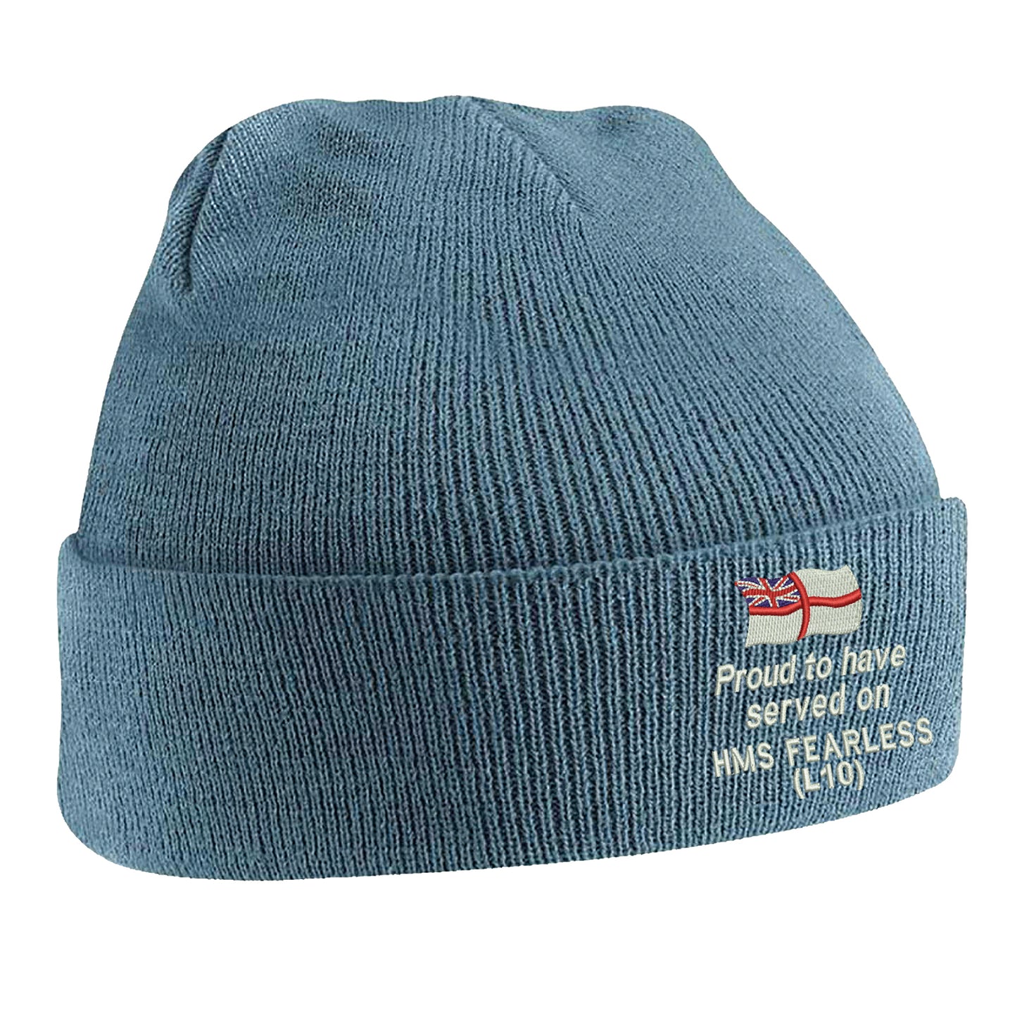 Proud to Have Served on HMS Fearless (L10) Beanie Hat