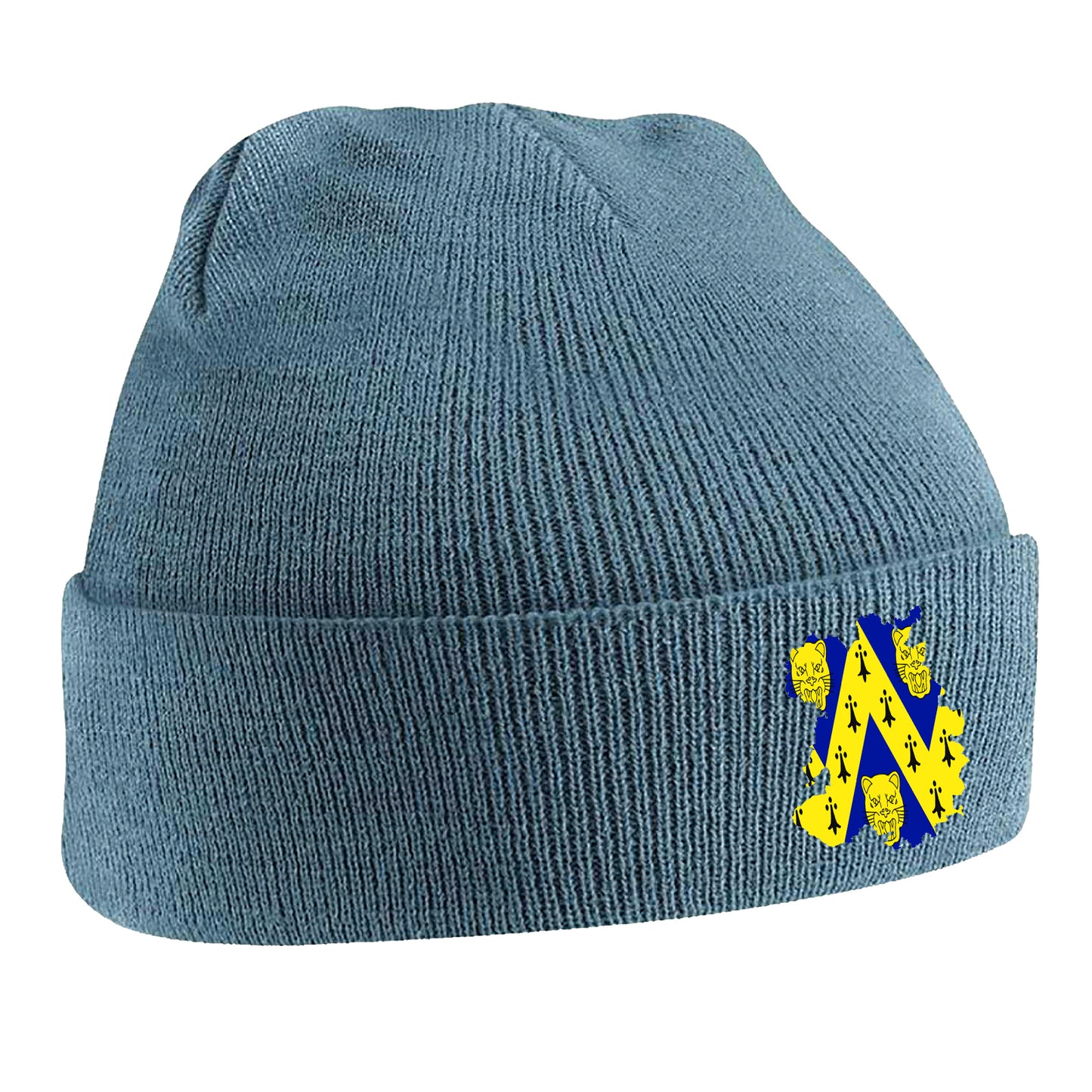 Shropshire Flag Map Embroidered Beanie Hat