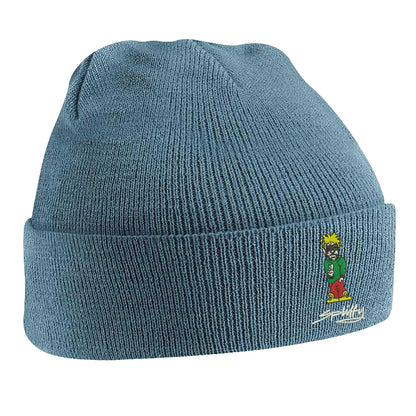 Retro Eclipse Embroidered Beanie Hat