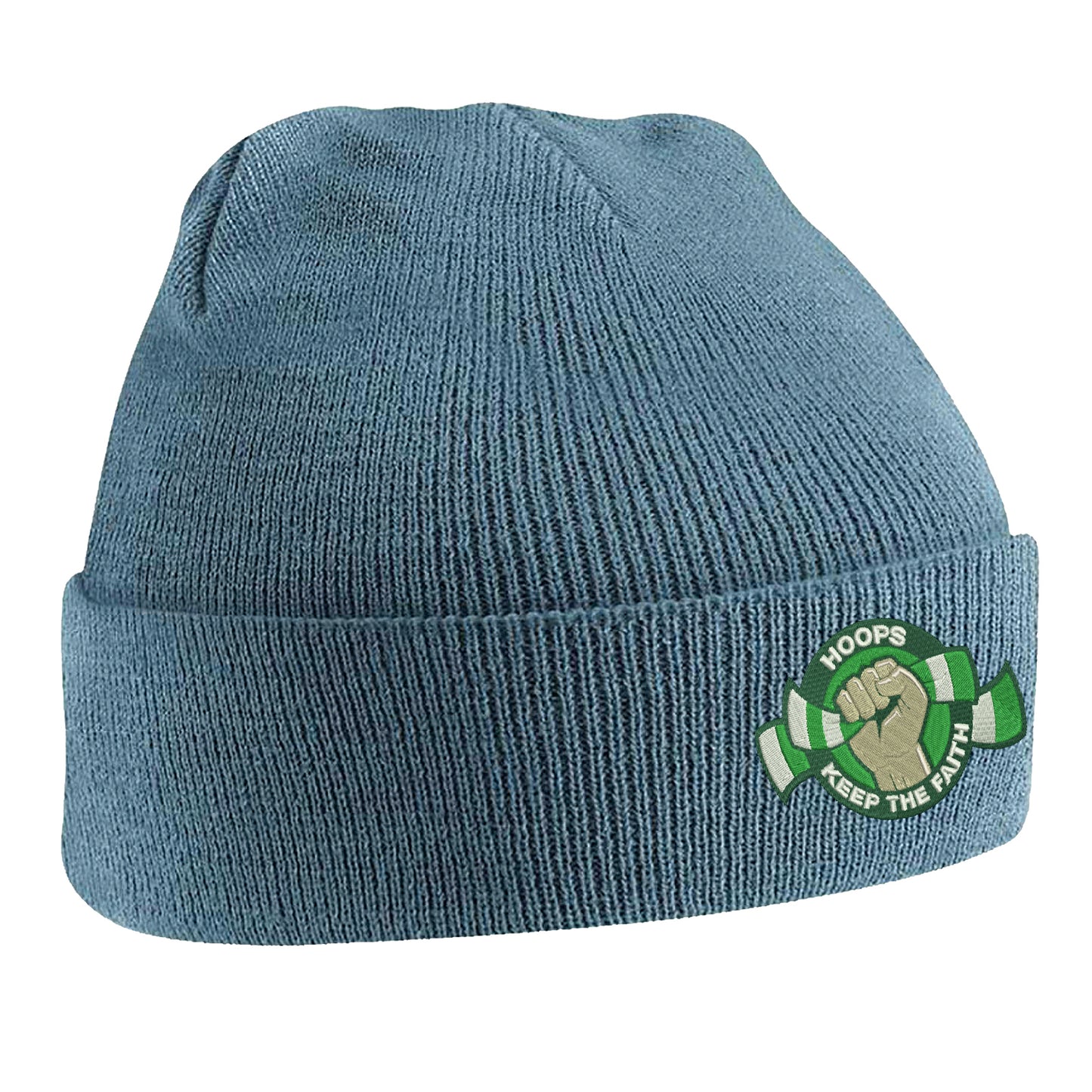 Hoops Keep The Faith Embroidered Beanie Hat