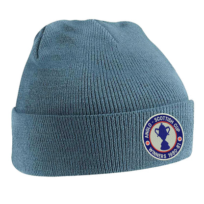 Retro Chesterfield Anglo-Scottish Cup Winners 1981 Embroidered Beanie Hat
