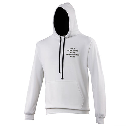 Personalised Golf Club Embroidered Contrast Hoodie