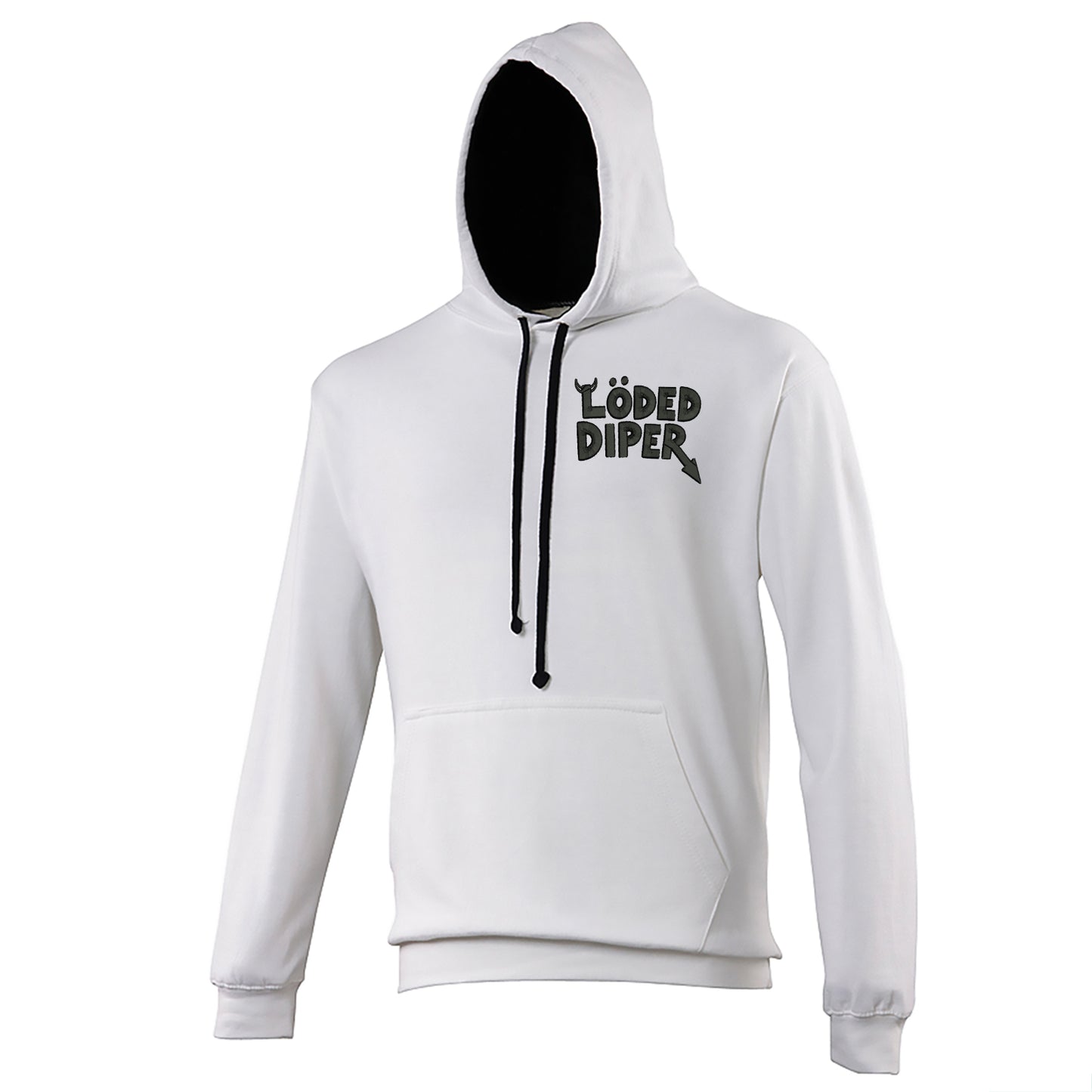 Loded Diper Rock Band Contrast Hoodie 