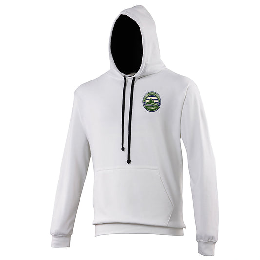 Retro Forest Green Rovers Contrast Hoodie