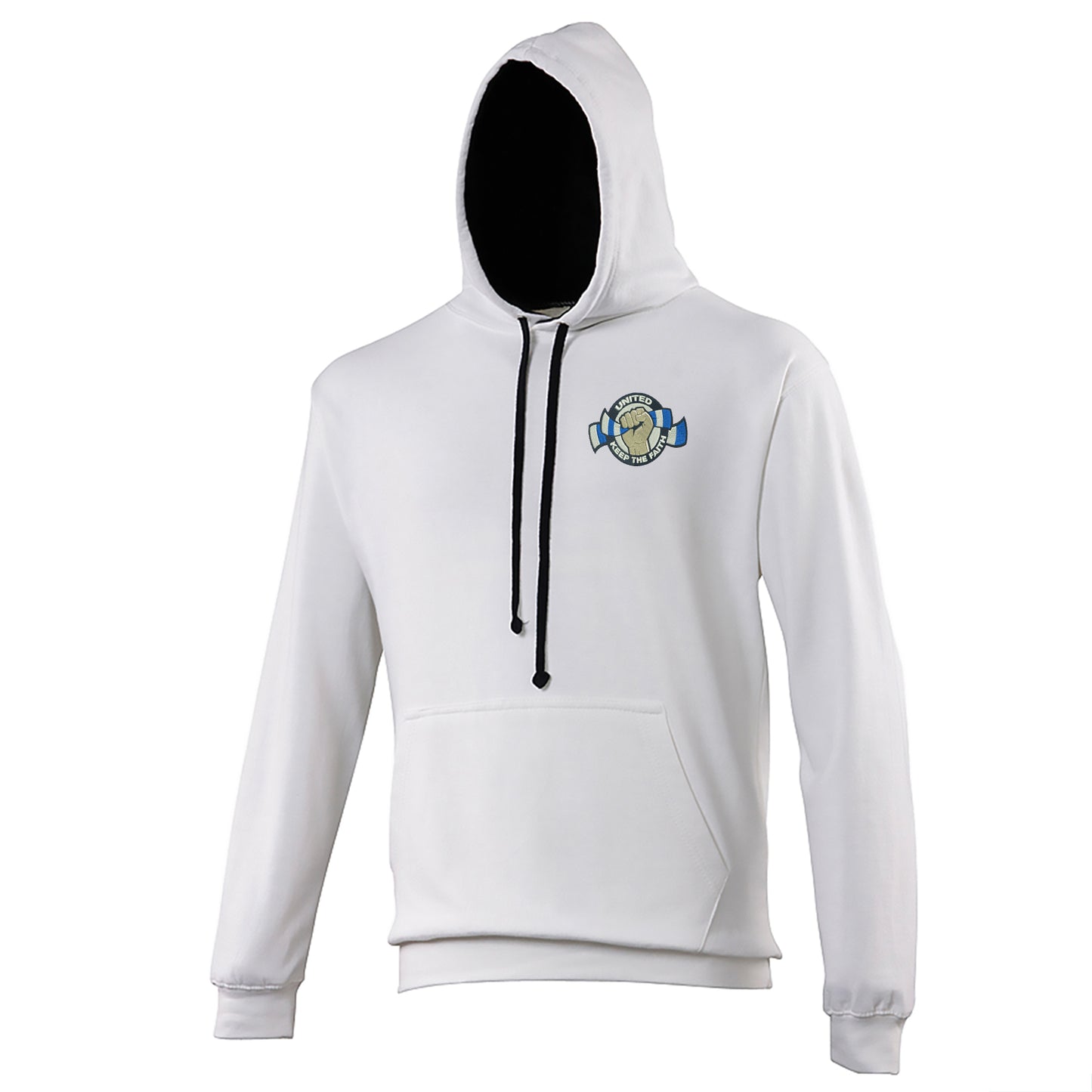 Leeds United Football Contrast Hoodie