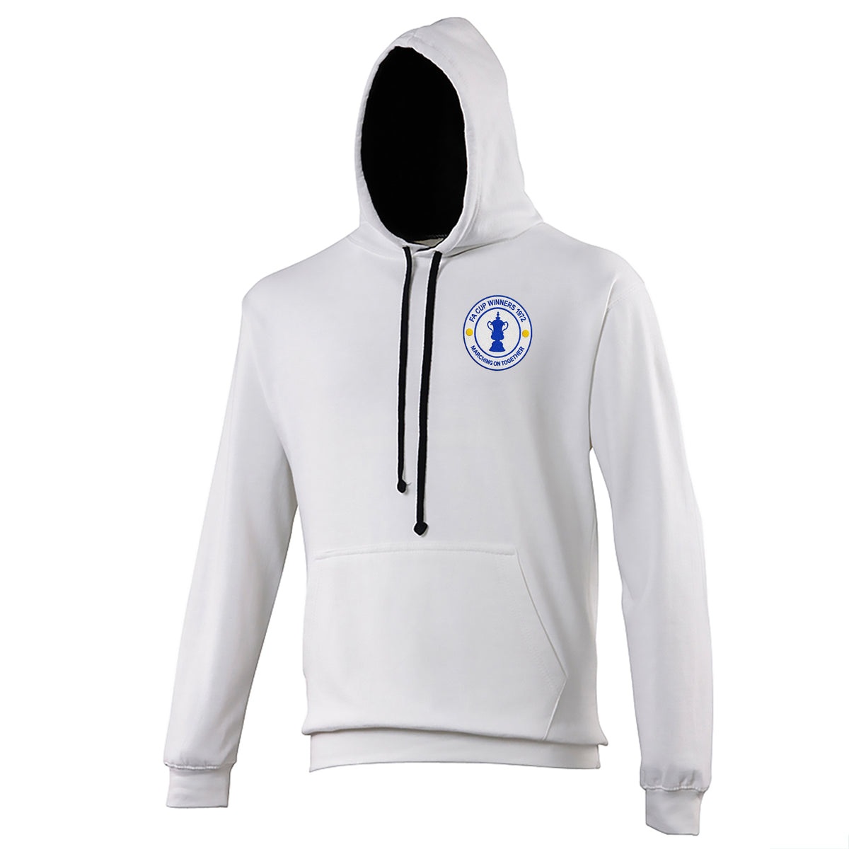 Old School Leeds United Contrast Hoodie