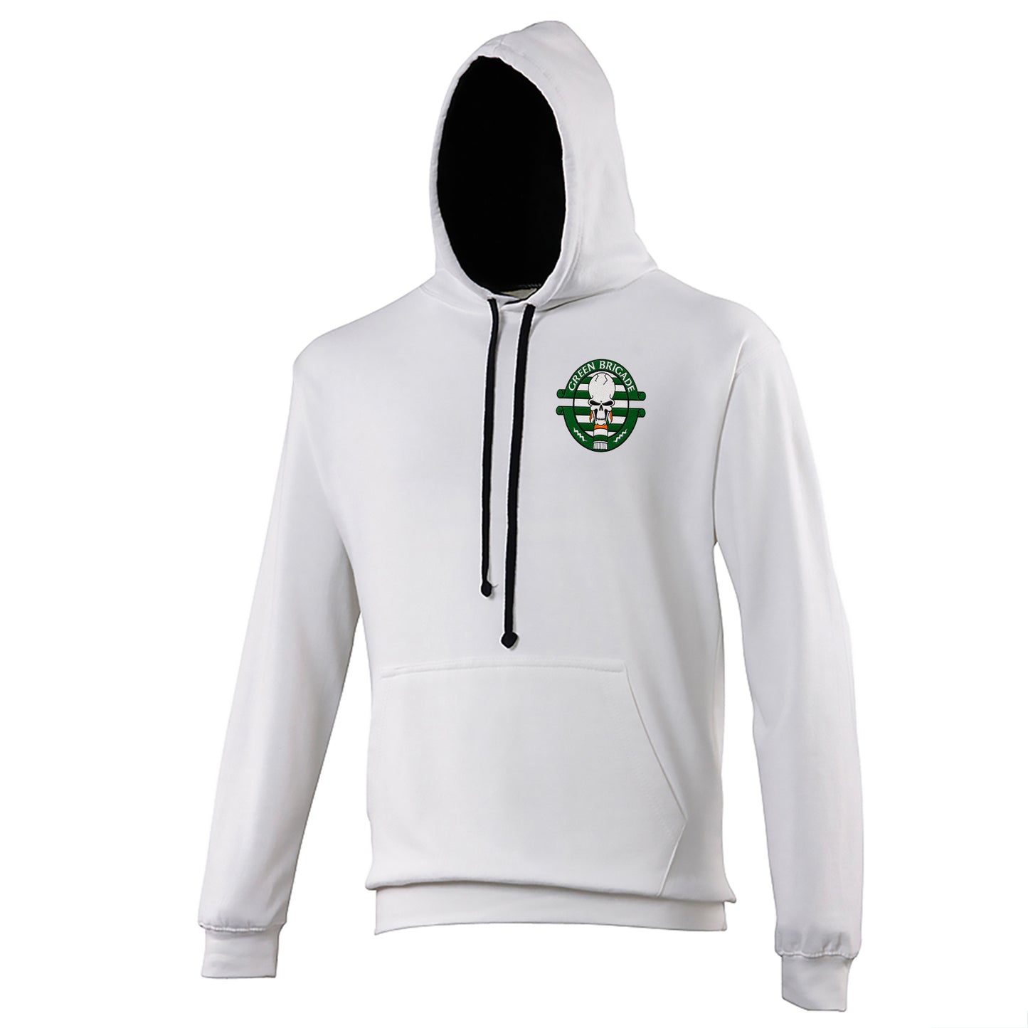 Green Brigade Celtic Football Contrast Hoodie