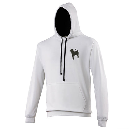 Pit Bull Embroidered Contrast Hoodie