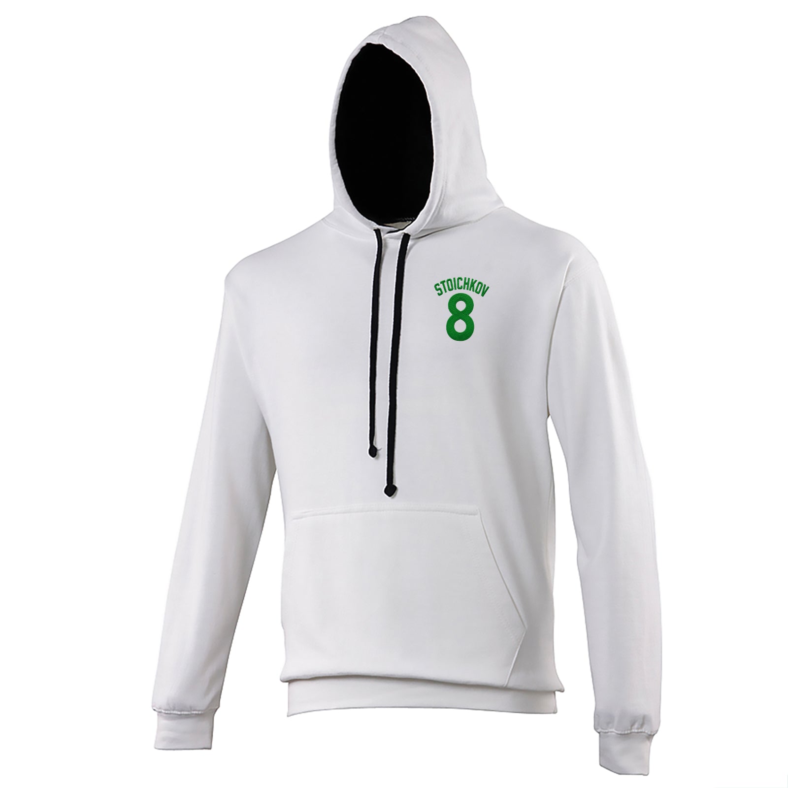 Hristo Stoichkov Bulgaria Football Contrast Hoodie