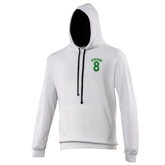 Hristo Stoichkov Bulgaria Football Contrast Hoodie