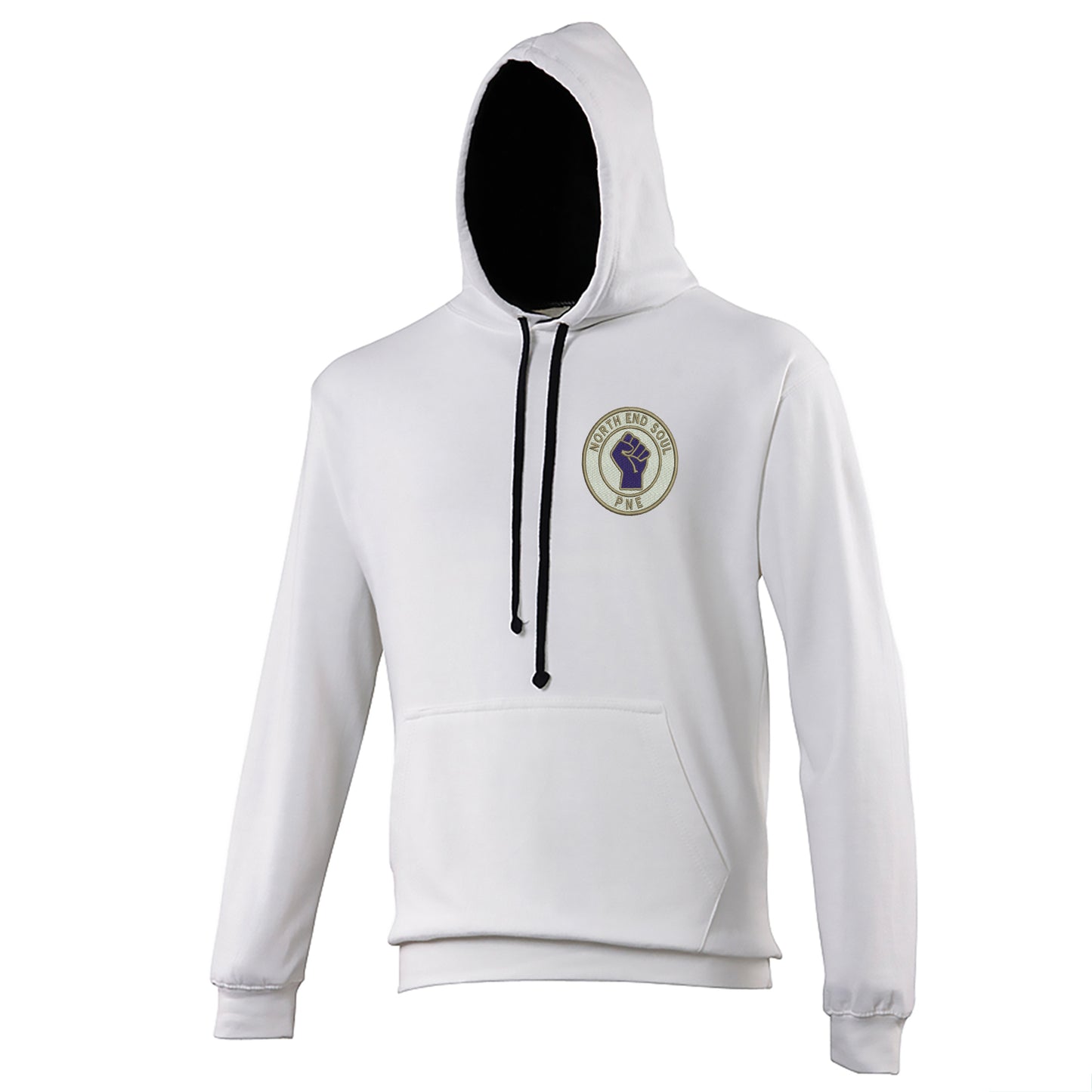 North End  Soul PNE Embroidered Contrast Hoodie