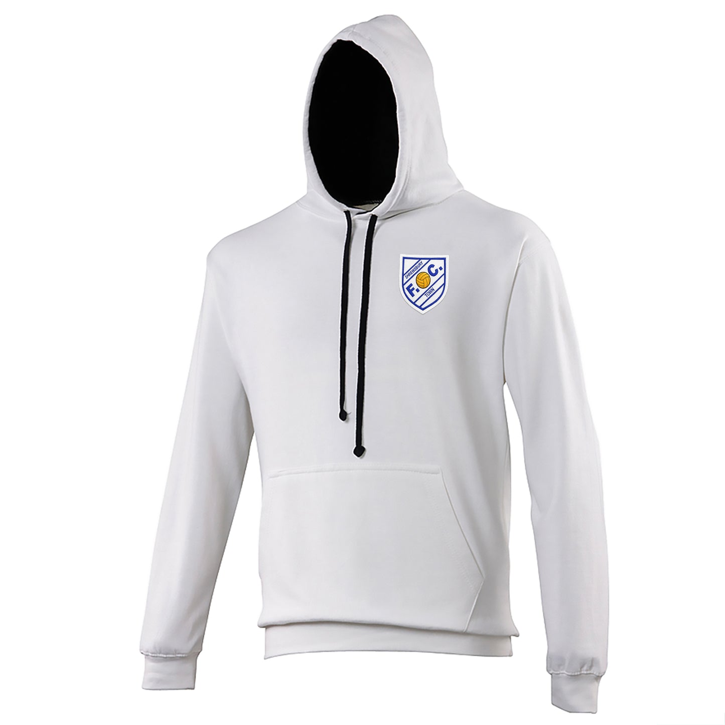 Old School Shrewsbury Town Football Contrast Hoodie