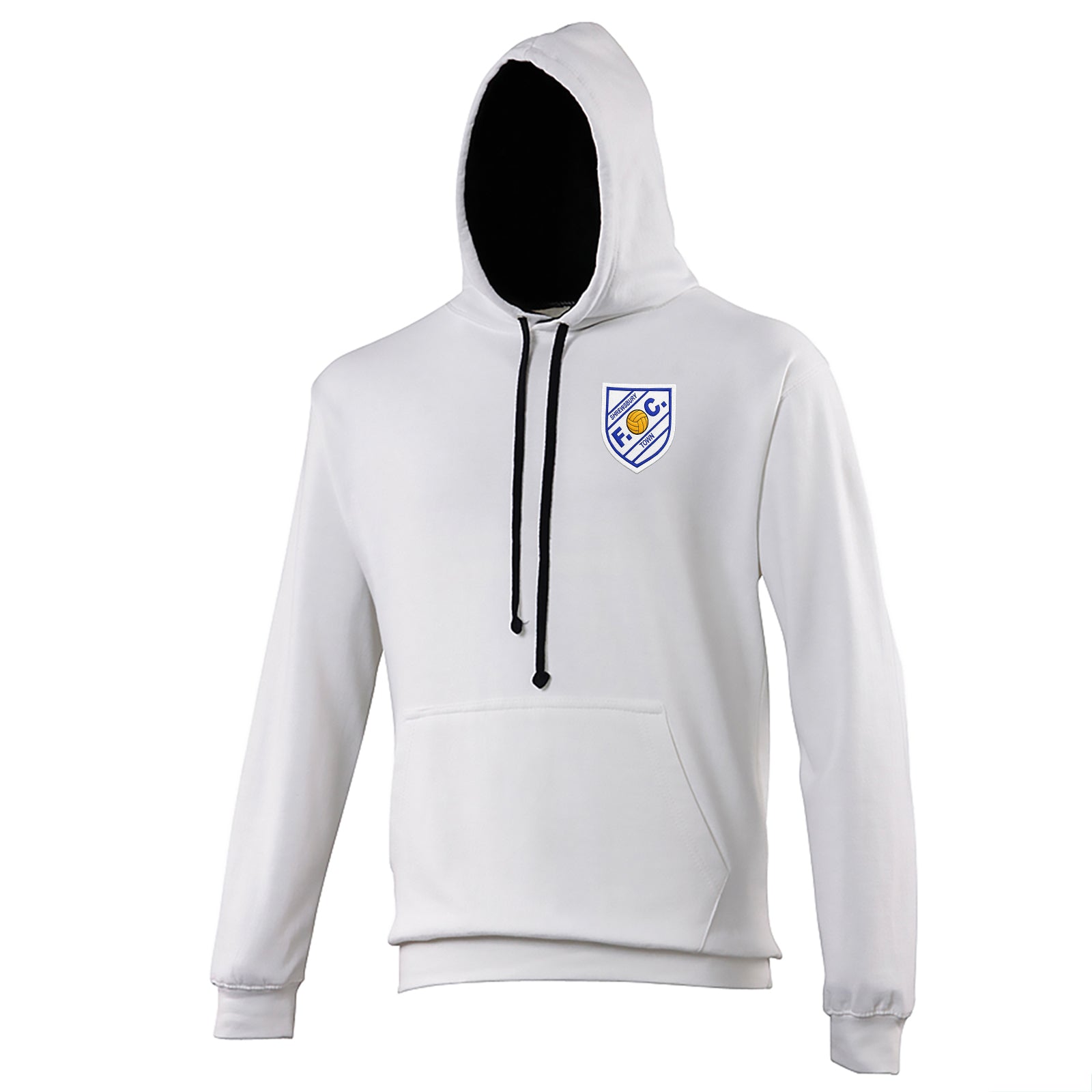 Old School Shrewsbury Town Football Contrast Hoodie