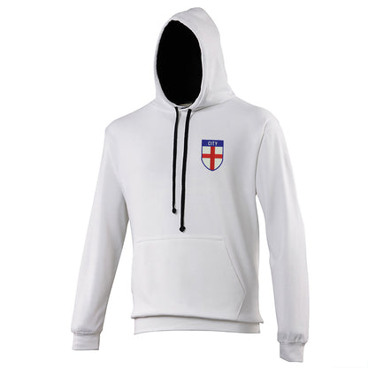 City Flag of England Shield Contrast Hoodie