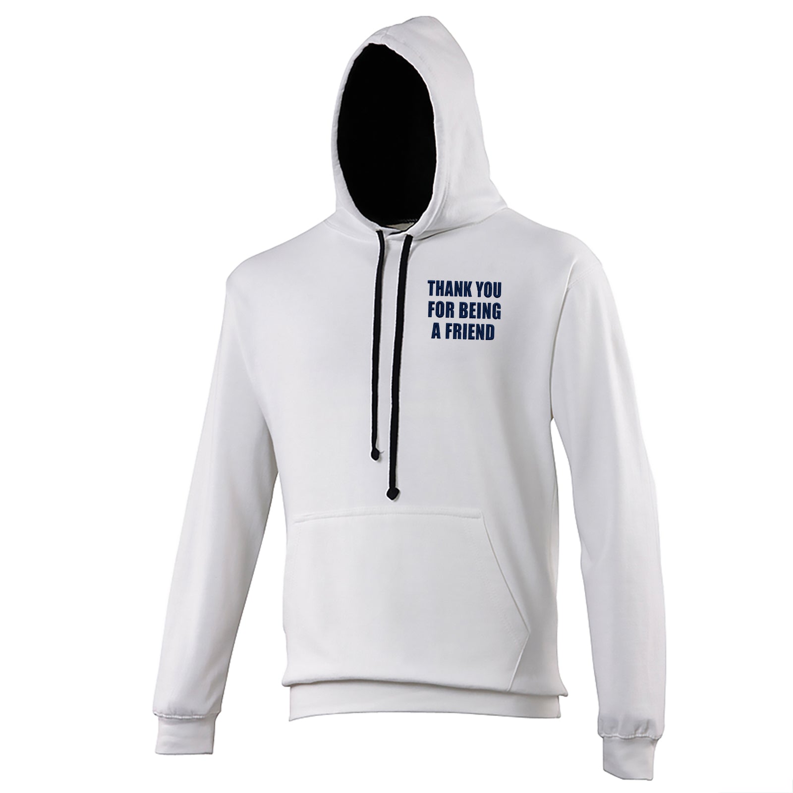 Thank You for Being a Friend Contrast Hoodie