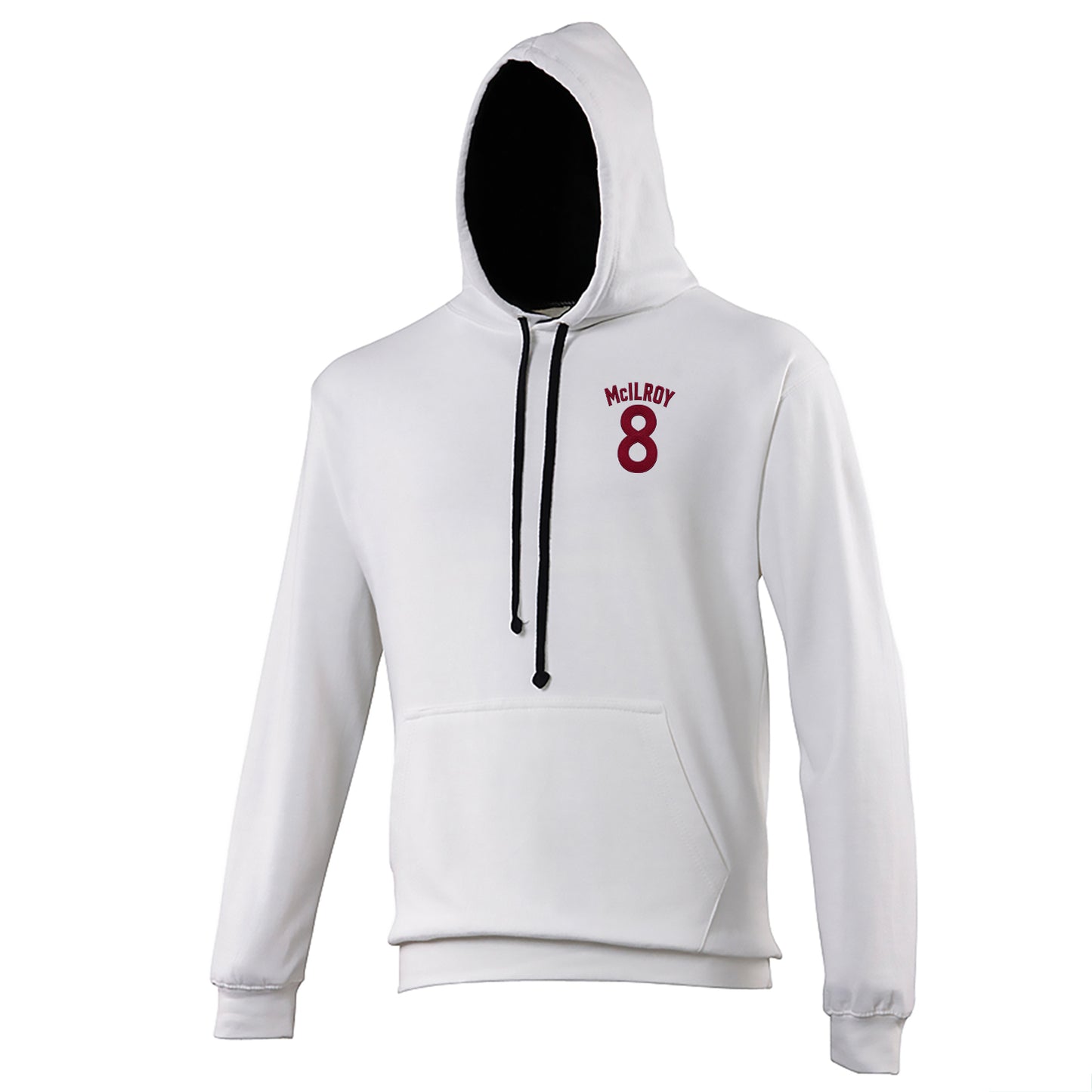 Jimmy McIlroy Burnley Football Contrast Hoodie