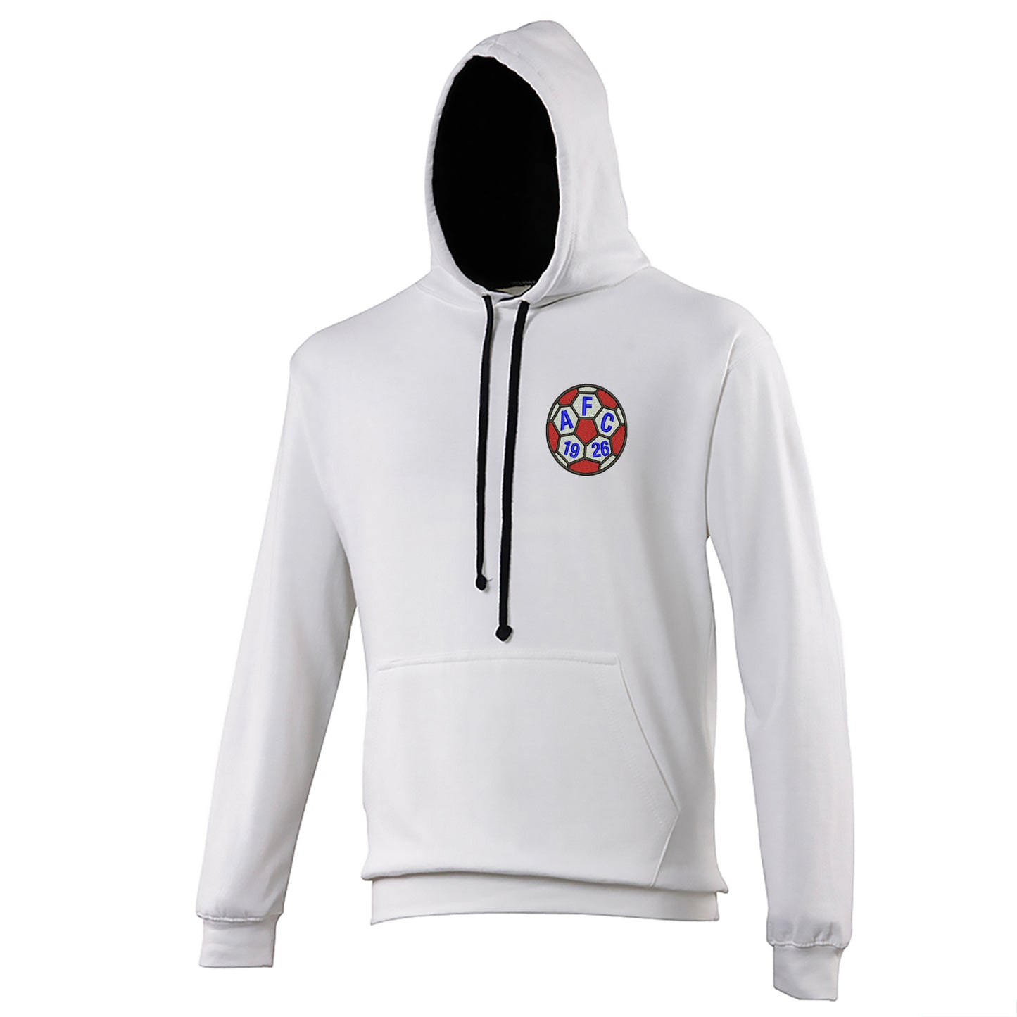 Retro Aldershot 1981 Embroidered Contrast Hoodie