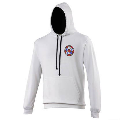 Retro Aldershot 1981 Embroidered Contrast Hoodie