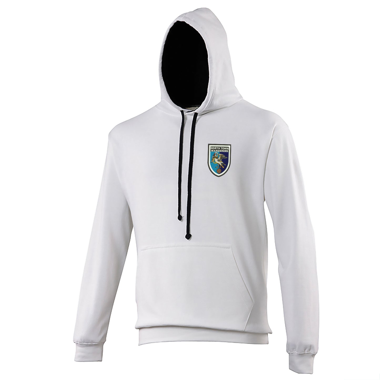 Retro North Town Wanderers Embroidered Contrast Hoodie