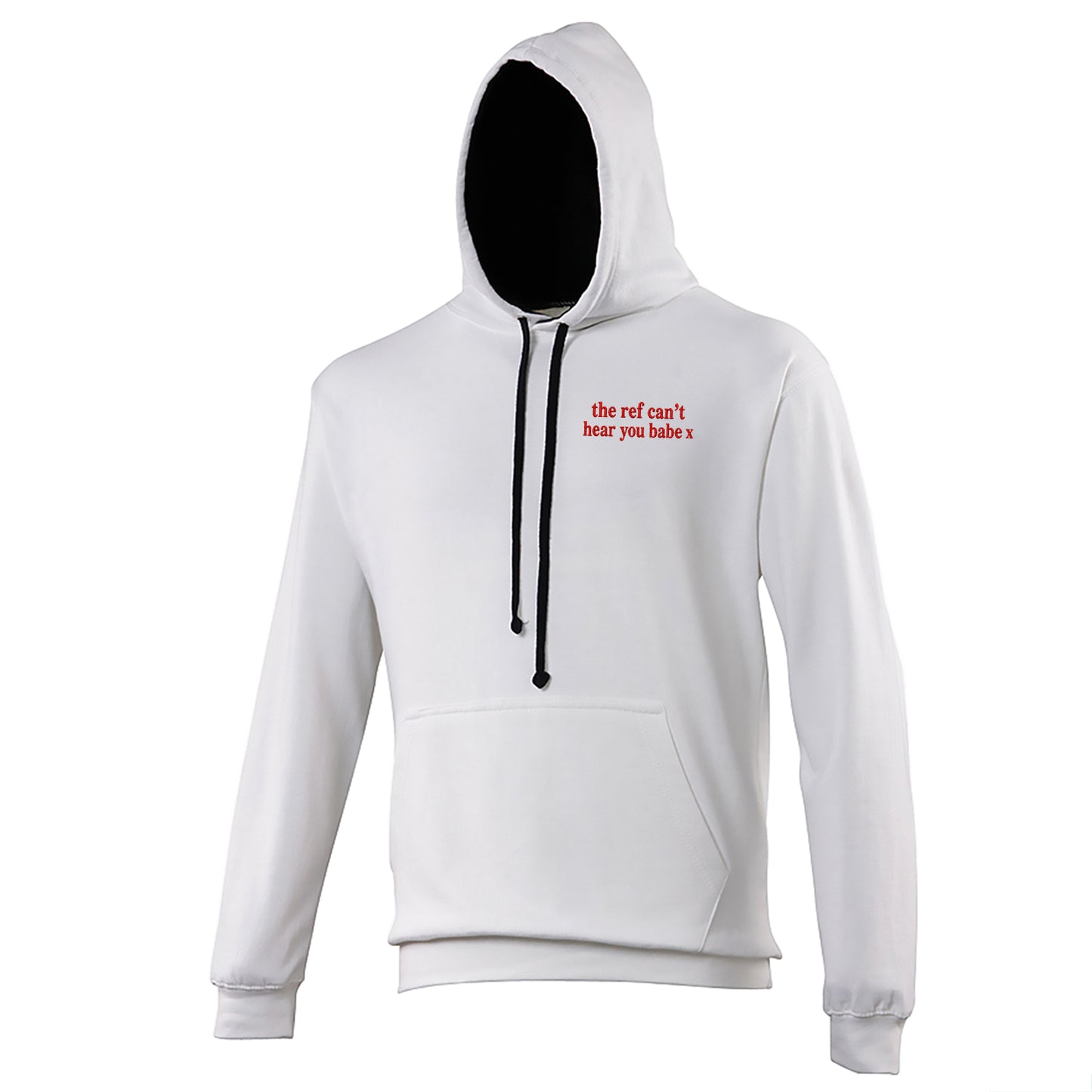 The Ref Can't Hear You Babe x Contrast Hoodie