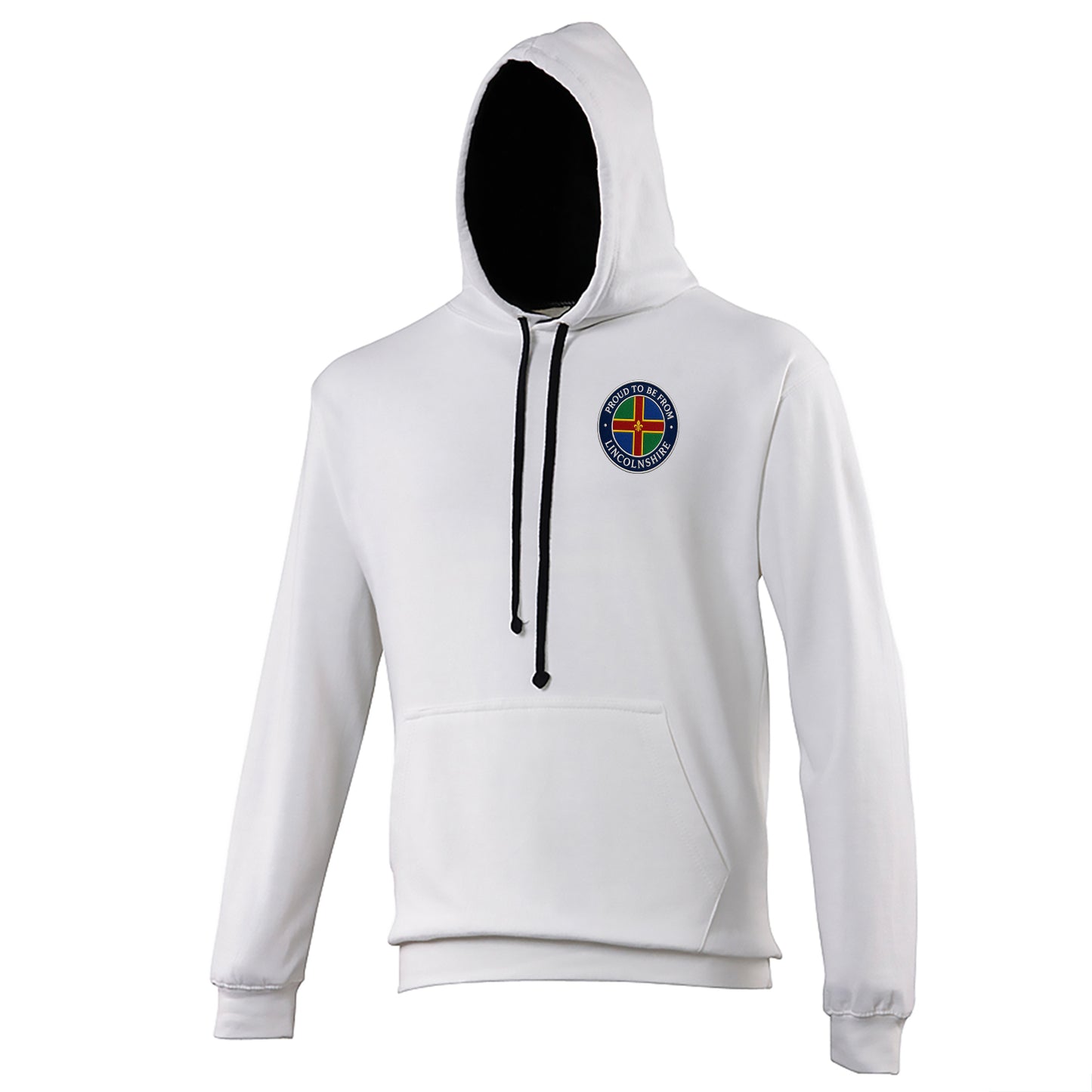 Proud To Be From Lincolnshire Contrast Hoodie
