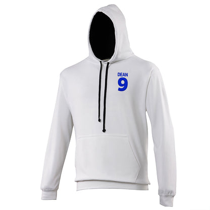 Dixie Dean Everton Football Contrast Hoodie 