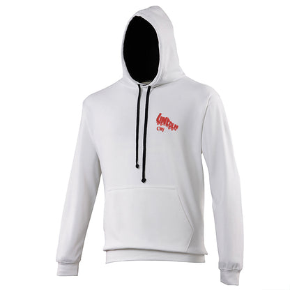Retro Lincoln 1975 Embroidered Contrast Hoodie