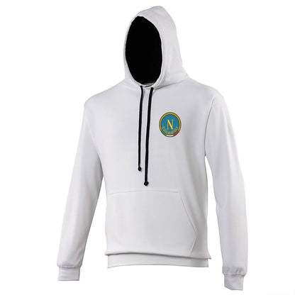 Retro Napoli 1970s Embroidered Contrast Hoodie