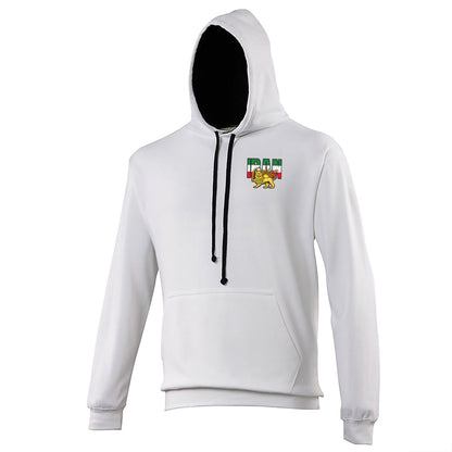 Iran Flag Contrast Hoodie 