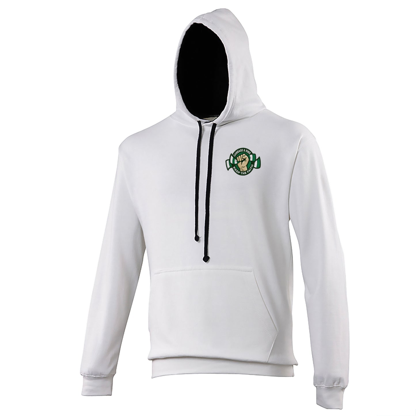 Hibernian Fans Football Contrast Hoodie