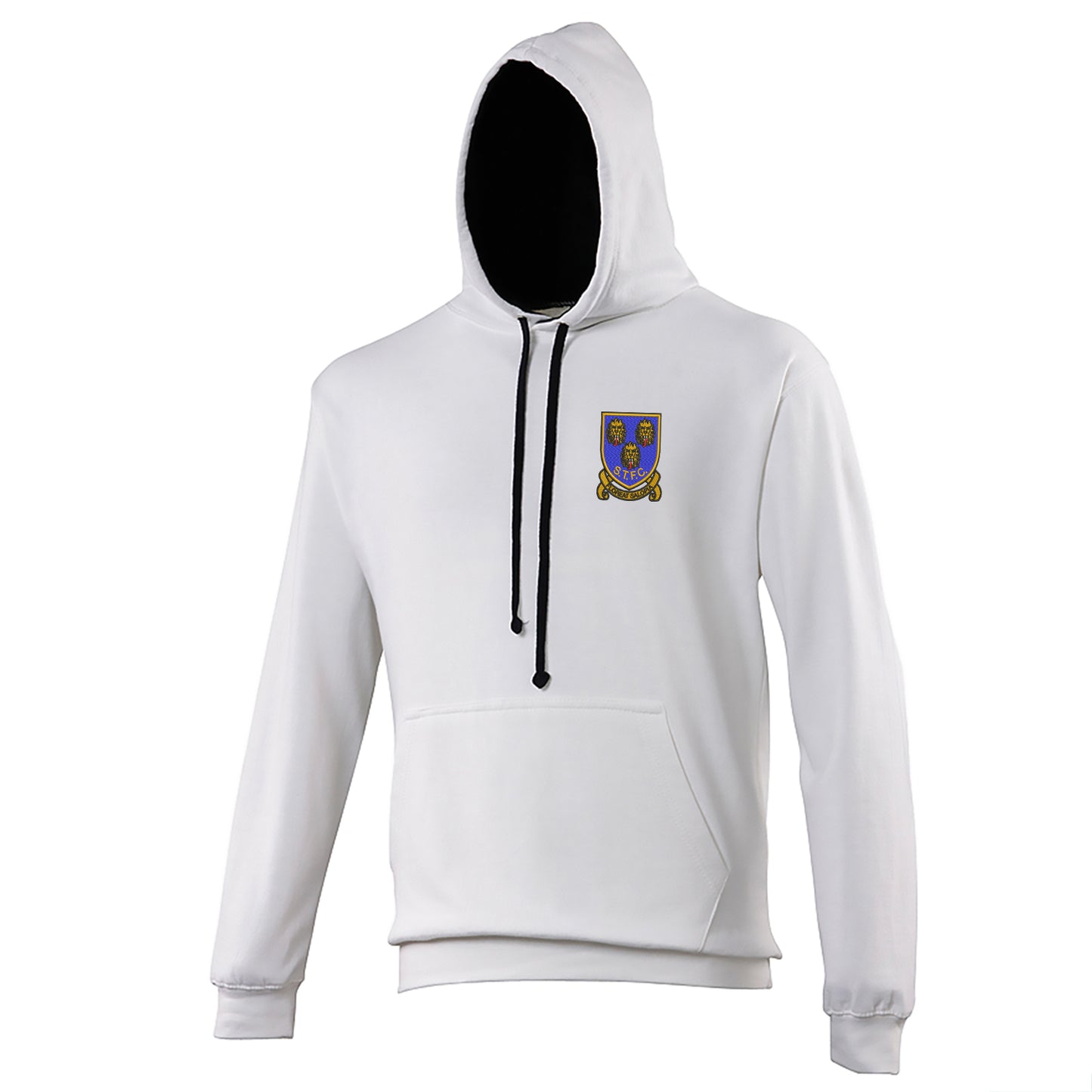 Retro Shrewsbury 1993 Embroidered Contrast Hoodie
