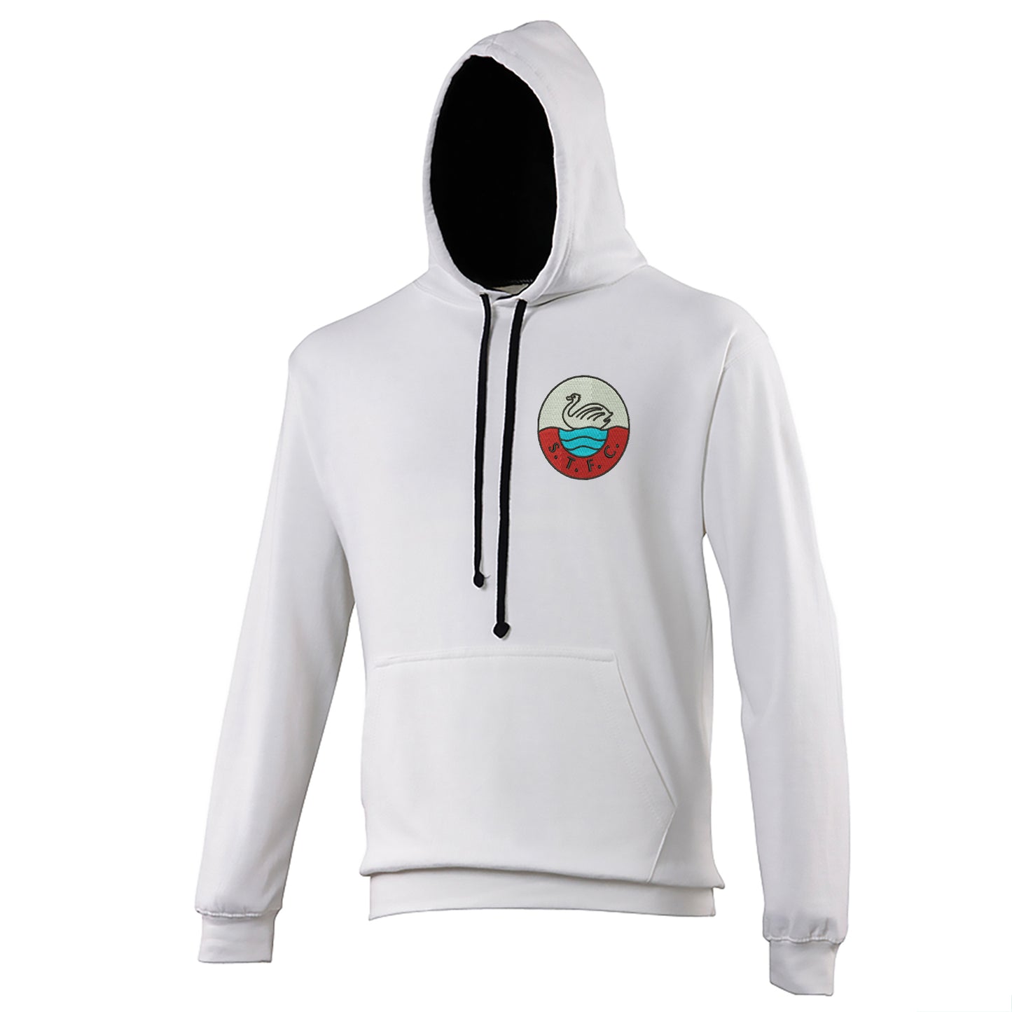 Retro Swansea 1960s Embroidered Contrast Hoodie