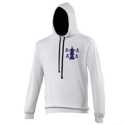 Retro Bolton Four Time Cup Winners Contrast Hoodie
