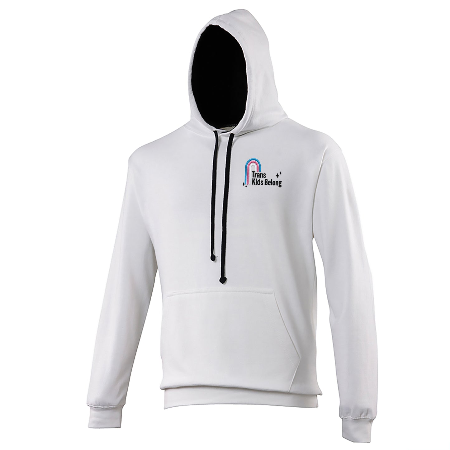 Trans Kids Belong Contrast Hoodie 
