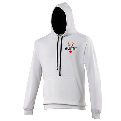 Reindeer Contrast Hoodie 