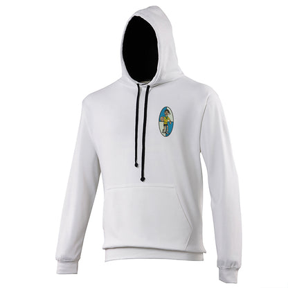 Retro Bristol Rovers 1933 Embroidered Contrast Hoodie