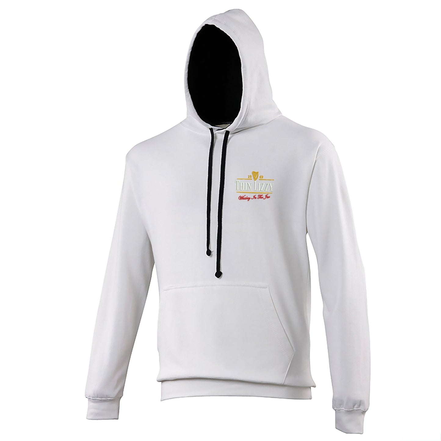 Thin Lizzy Whiskey in the Jar  Embroidered Contrast Hoodie