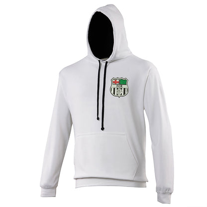 Retro Forest Green 1975 Embroidered Contrast Hoodie