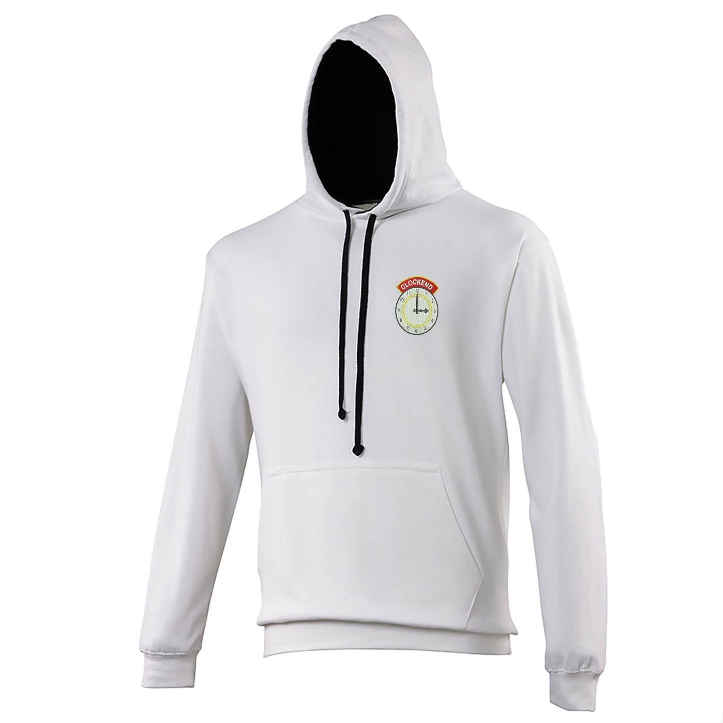 Clockend Embroidered Contrast Hoodie